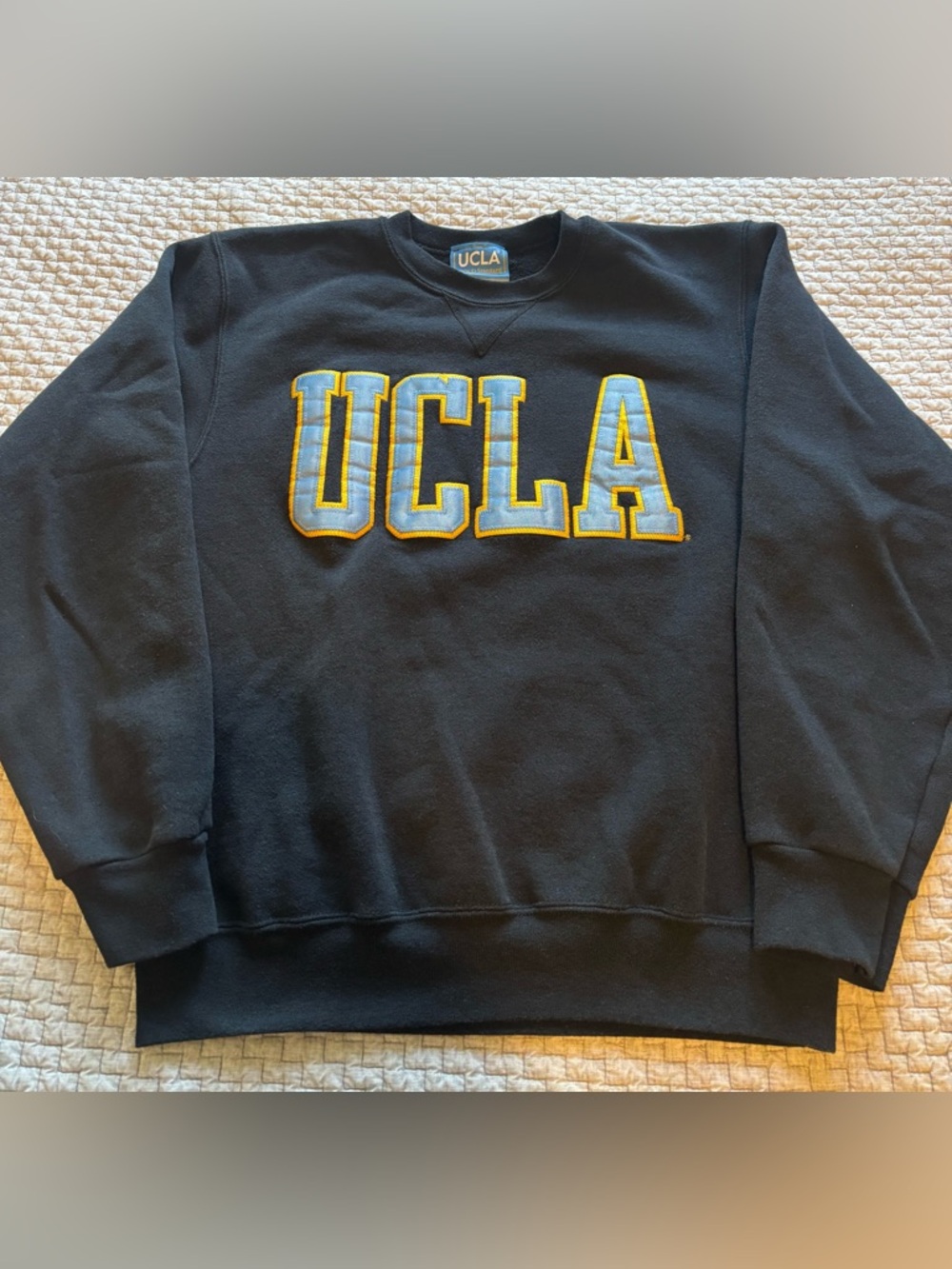 Vintage UCLA All Embroidered College Crewneck Sweatshirt Size Small